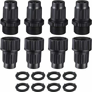 4 Sets Garden Expandable Hose Repair Kit Plastic Faucet Adapter Water Hose...