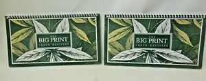 The Big Print Check Register Lot of 2 New