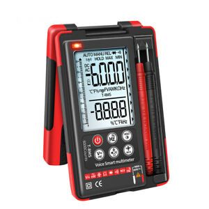 Multifunction Digital Intelligent Multimeter Voice Transistor Tester Auto-range