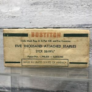BOSTITCH STH 2619 1/4 Staples 5000 Vtg Box Full