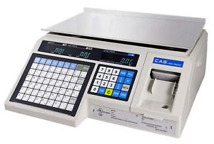 Cas Lp1000N Label Printing Scale, 30Lbs Capacity, 0.01Lbs Readability
