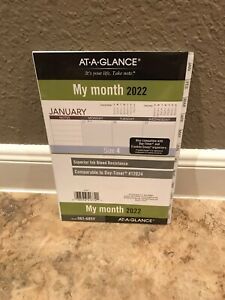 2022 Monthly Planner Refill AT-A-GLANCE Size 4 White Tabs 061-685Y New Year