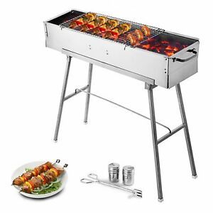 Bbq Grill Party Griller Portable 32 Stainless Steel Charcoal Camp Outdoor Best