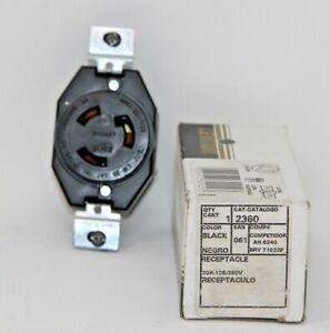 Leviton Turn Locking L10-20R Receptacle Twist Outlet 20A 125/250V 2360-061 New