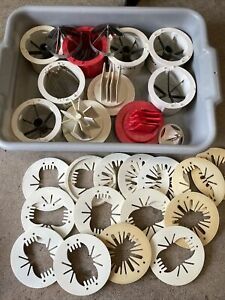 Lot Of SLICE BLADES Sunkist Model-100 Fruit &amp; vegetable slicer, As Is See Detoal