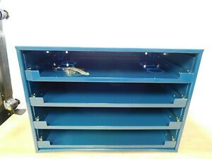 4 Drawer Small Parts Slide Rack Cabinet 12-1/2&#034;D x 20-1/2&#034;W x 14-5/8&#034;H 45659059
