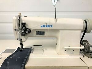 JUKI LH-515 TWO NEEDLE FEED 3/16 SPACING 110VOLT SERVO INDUSTRIAL SEWING MACHINE