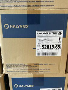 Large Halyard 52819 Lavender Nitrile Exam Gloves Case/2500