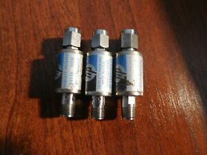 Lot of 3 HP/Agilent 8493B Attenuators, 2x6 dB and 1x10 dB values, 18GHz