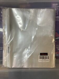 Offimate Sheet Protectors Heavy Duty Acid 200 Clear Plastic Letter Size 3 hole