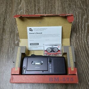 Sony BM-575 VOR Handheld Voice Activated Microcassette Dictator Recorder TESTED