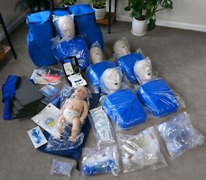 CPR AED Manikins 5 Adult/Child 1 Infant Prestan UltraTrainer BVM Ambu PractiMAT