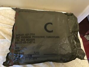 Military US Army Chemical Protective Suit Sealed Bag Medium -