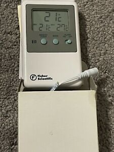 FISHER SCIENTIFIC TRACEABLE MEMORY MONITORING REFRIGERATOR THERMOMETER 150778D