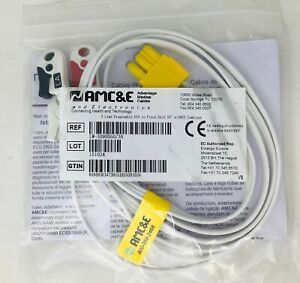 AMC&amp;E 3-Lead Disposable DIN to Pinch 50&#034; LW-309DS50/3A - NEW - LOT of 12