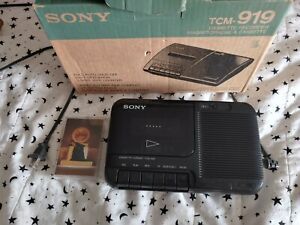 Sony Cassette-Corder Recorder TCM-919 Tape Player Excellent Condition Tested