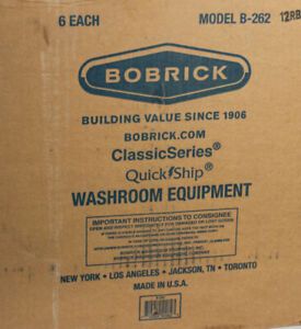 Lot of 6 -Bobrick B-262 ClassicSeries Surface Mount Paper Towel Dispenser W/ Key