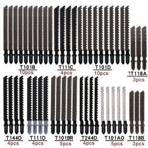 52pcs Jig Saw Blade Metal Carbon Steel Jigsaw Blades Wood Cutting Power Cutter