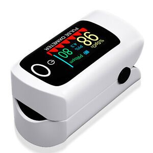 Finger Pulse Oximeter Blood Oxygen Saturation Heart Rate Measuring SpO2 Monitor