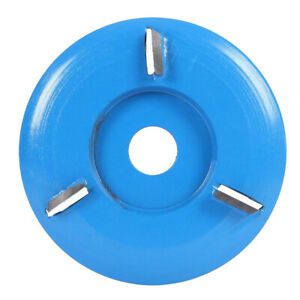 Wood Carving Cutter Disc Milling Tools for Angle Grinder Arc 3 Tooth Blue