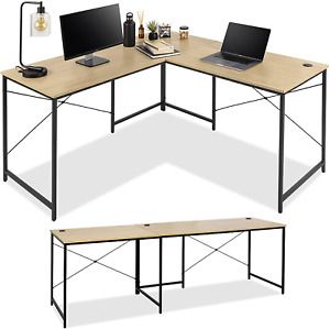 Best Choice Products 94.5in Modular L-Shaped Desk, Corner Computer Workstation,