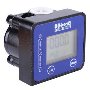Flow Meter Blue LCD Display High Accuracy Aluminum Alloy Fuel Flow Meter 1/2 For