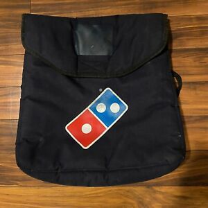 Authentic Large Navy Blue Dominos Pizza Insulated Delivery Thermal Heat Wave Bag