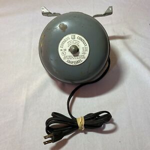 Vintage Edwards Company ADAPTABEL NO.340 School Bell / Wall Mount Alarm - Works
