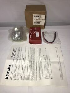 (NEW) SIMPLEX 4904-9176 WALL MOUNT STROBE (15CD, RED, VERTICAL) FIRE ALARM