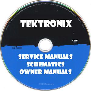 Tektronix Repair Service Ownes Manuals Schematics- PDFs on DVD - Huge Collection