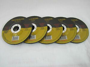 DAVIDSON 4-1/2&#034; METAL GRINDING WHEEL - 5pc  PACK #11176