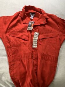 Bulwark FR Protective Apparel Men&#039;s Red Coveralls 40-RG Cotton/Nylon New W/Tags