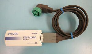Philips M3725A Test Load 50 Ohm w/ M3508A Therapy Cable