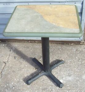Restaurant Equipment 29&#034; STANDARD HEIGHT TABLE TOP WITH BASE 24&#034; x 20&#034; Tan/Gray