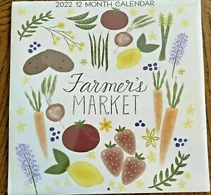 2022 FARMER&#039;S MARKET - 12 MONTH WALL CALENDAR - STILL SEALED