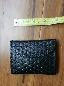 Safariland Latex Glove Leather basketweave Police Law Enforce hook &amp; loop pouch