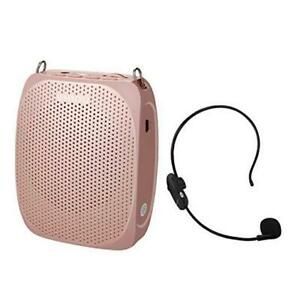 Voice Amplifier for Teachers, Voice amplifier Wireless with UHF Rose gold