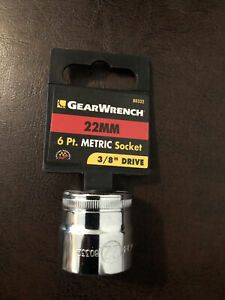 Gearwrench 3/8&#034; Drive 22MM 6 Point Socket- 80332