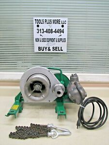 Greenlee 640 4000lb Wire Cable Tugger Puller Chugger w/ 24&#034; Chains Used