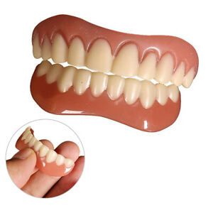 Upper/Lower Cosmetic Cosmetic Teeth Veneer Dentures for Women and Men Oral C TM