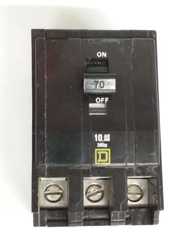 Square d circuit breaker, 70 amp, 3-pole, qo370 for sale