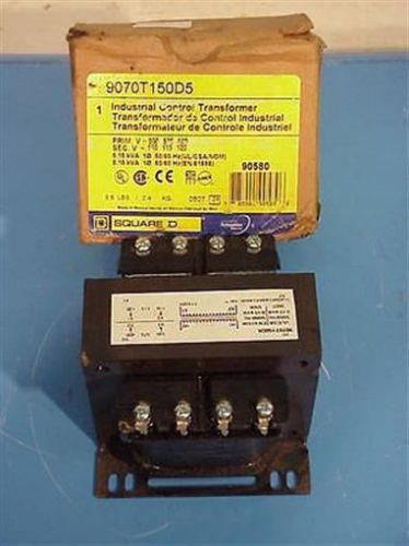 Square d industrial control transformer 9070t150d5 for sale