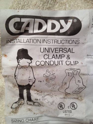 10 caddy universal clamp &amp; conduit clip 812m24 new for sale