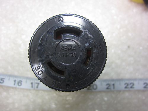 Sylvania 30a 250v 3? locking connector l11-30r, used for sale