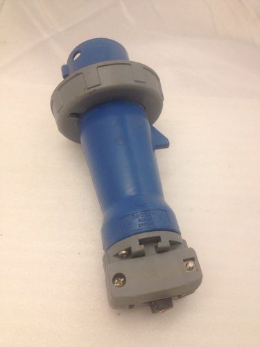 Hubbell 360p6w 60amp 250vac  wetanddamp plug connector 3pin for sale