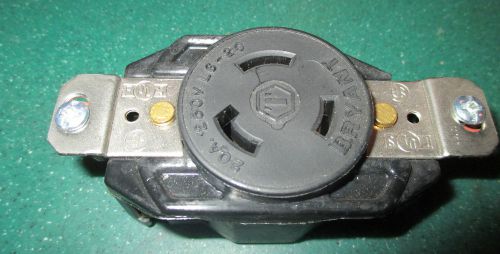 New bryant locking receptacle 70620fr 20 amp 250v nema l6-20 2p 3wire, noop for sale