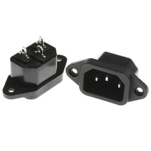 2 pcs ac amp power socket tube connectors 10a new for sale