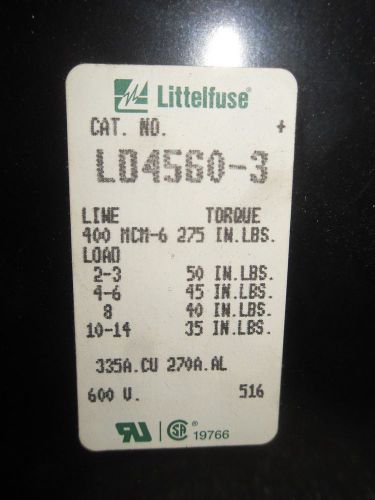 (rr13-4) 1 used littelfuse ld4560-3 power block for sale