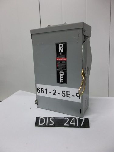 Ge 600 volt 30 amp fused nema 3r disconnect (dis2417) for sale