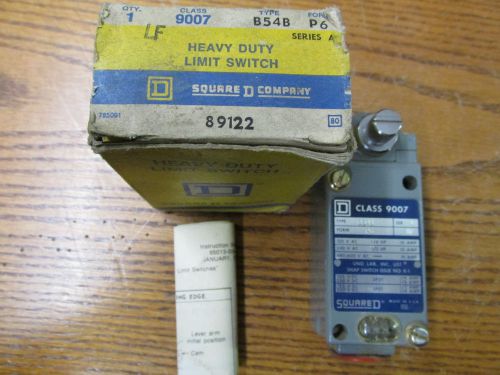 NEW NOS Square D 9007-B54B Heavy Duty Limit Switch Series A Form P6
